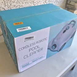 (New) Robotic Pool Cleaner, Automatic Cordless Pool Vacuum Robot In-Ground/Above Ground Pools