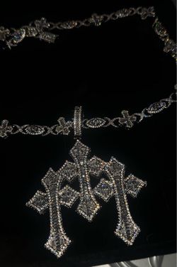 18k Gold plated cross eye chain