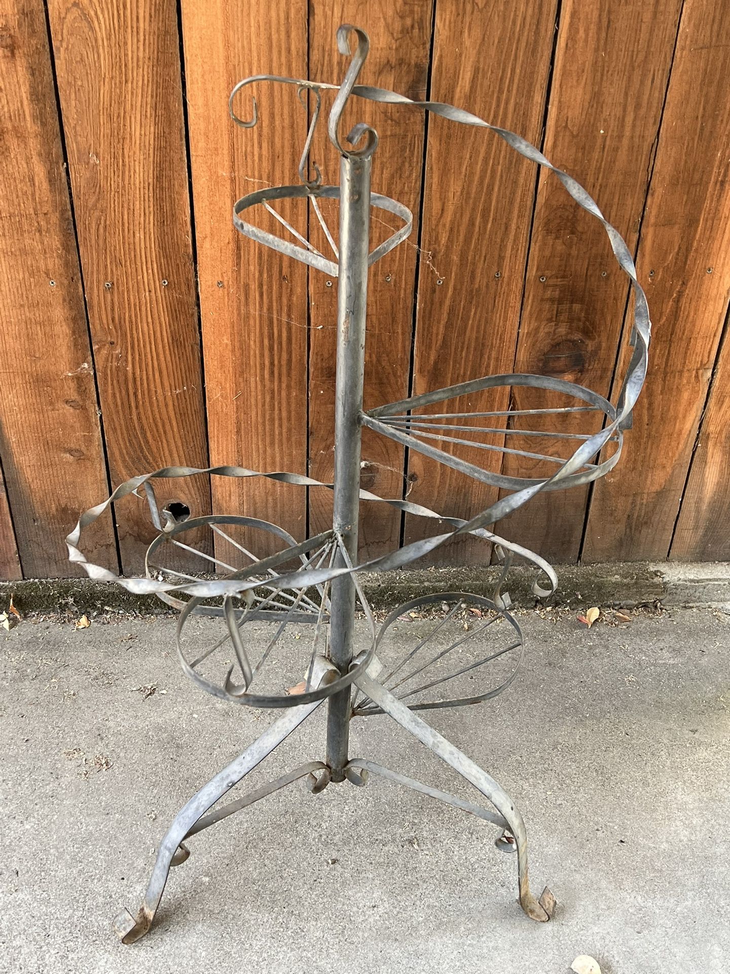 Mid Century Modern Plant Stand Garden Metal Wrought Iron
