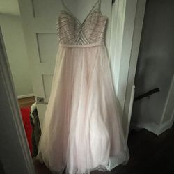 Pink Ball Gown Prom Dress