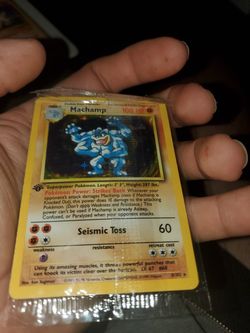RARE 1st edition Machamp holo