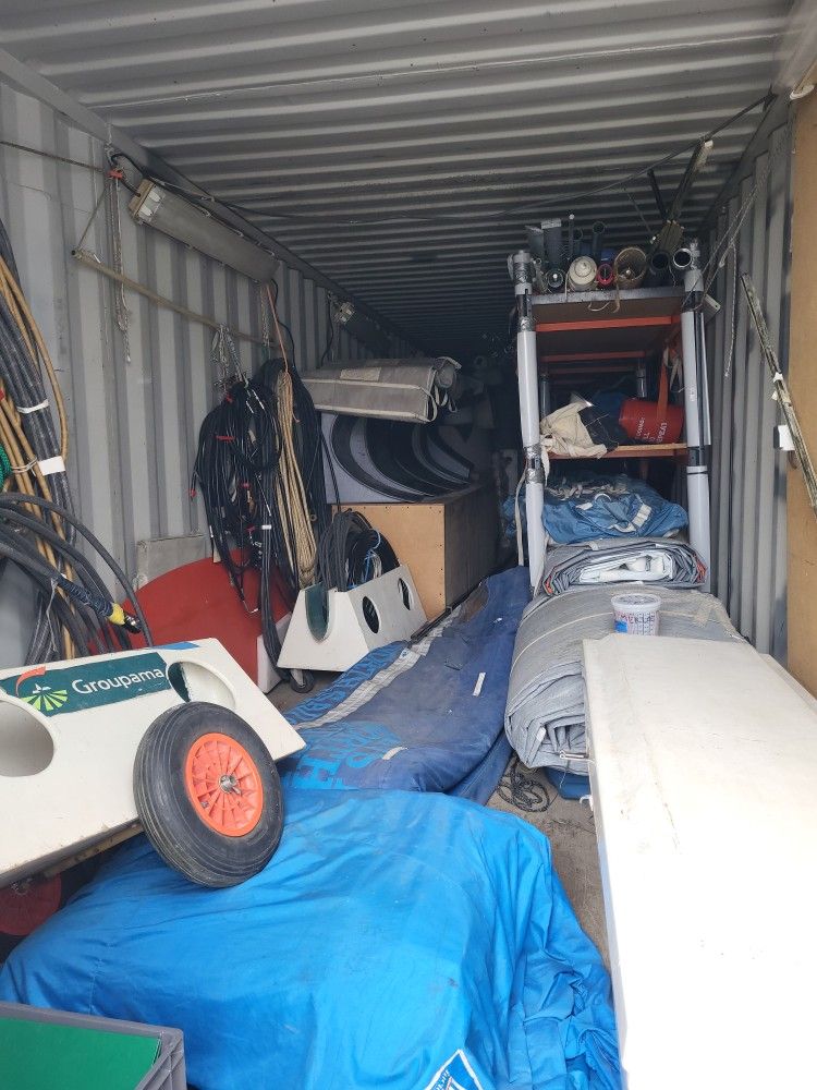 Racing sailboat locker parts for sale.