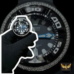 Citizen Promaster CUSTOM diamond-set bezel Professional Diver 300 watch