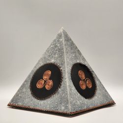 Shungite White Jade Orgonite Pyramid XL – EMF Protection, Energy Transmutation, One-of-a-Kind 7lb Power Generator”


