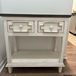 Distressed Wood Console Table