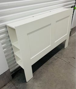 IKEA Queen Sized Bed Headboard Only w/ Storage Shelves on Both Sides - some scuffs on top - $25