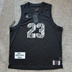 AIR JORDAN JUMPMAN LEGACY AJ11 SNAKESKIN BASKETBALL MESH JERSEY MENS SIZE XL BLACK WHITE NEW