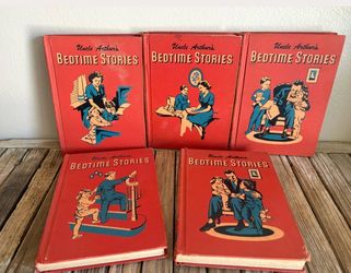 Vintage Set of 5 Uncle Arthur's Bedtime Stories Book Set of 5