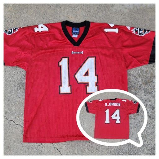 Vtg Reebok Tampa Bay Buccaneers Brad Johnson Football Jersey NFL