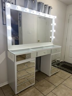 Glass Vanity $625