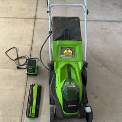 Greenworks 40v 14’ Electric Lawn Mower $60