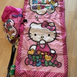 Hello Kitty Sleeping Bag And Tent Set