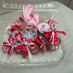 12 Pc Baby Shower Party Favors Pink Pacifier