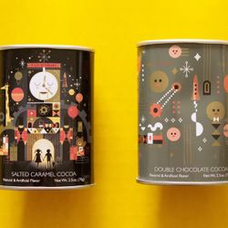 FAO Schwarz Collectable Mid-Century Hot Chocolate Tins
