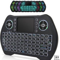 BL Mini Wireless Keyboard Remote Control with Touchpad Mouse Combo, Backlit.