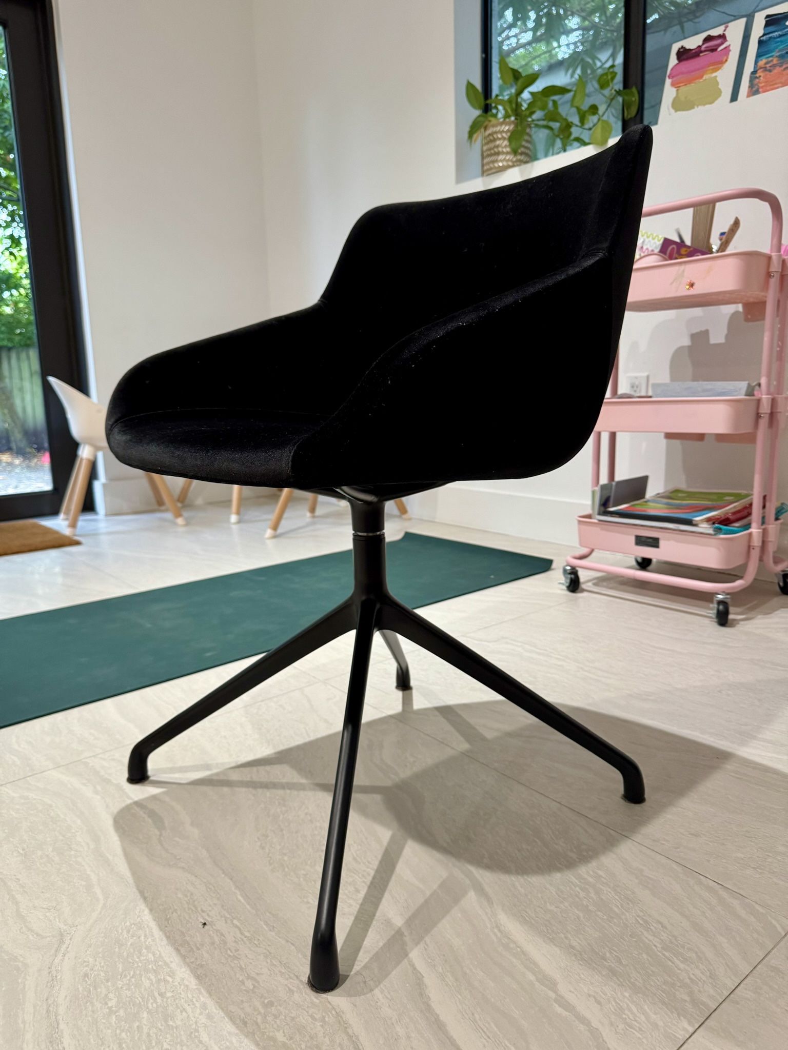 Rove Concepts Rocco Dining Chairs – Black Velvet – $400 (Pair)