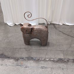Rustic Metal Animal Statue Candle Holder