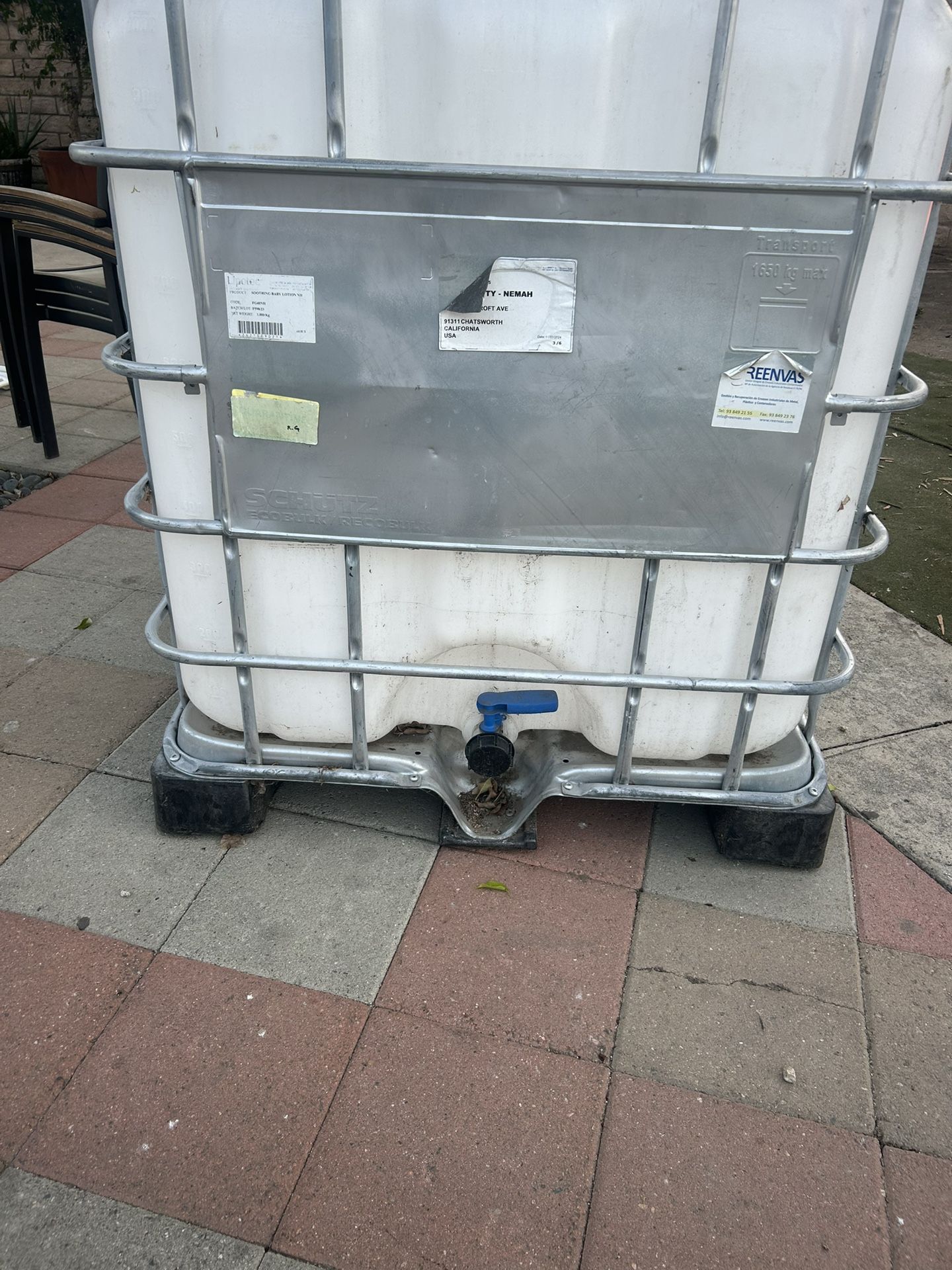 IBC Container Water Industry