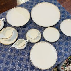 China/ Royalton China Co. Translucent Porcelain "Golden Elegance" 65 pieces