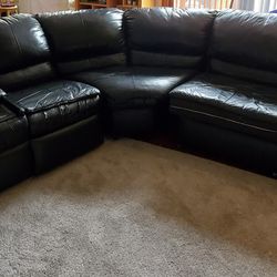 Leather Couch With Pull-out Bed-- Best Offer