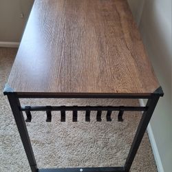 Computer PC Desk with 8 Removable Hooks