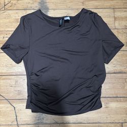 Brown Scrunch Top 