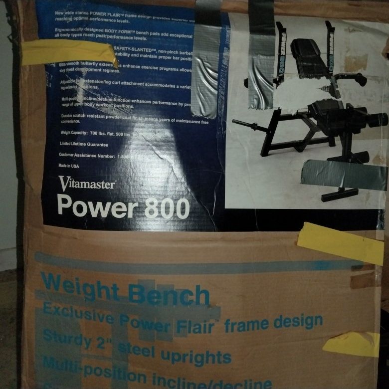 Vitamaster weight bench sale
