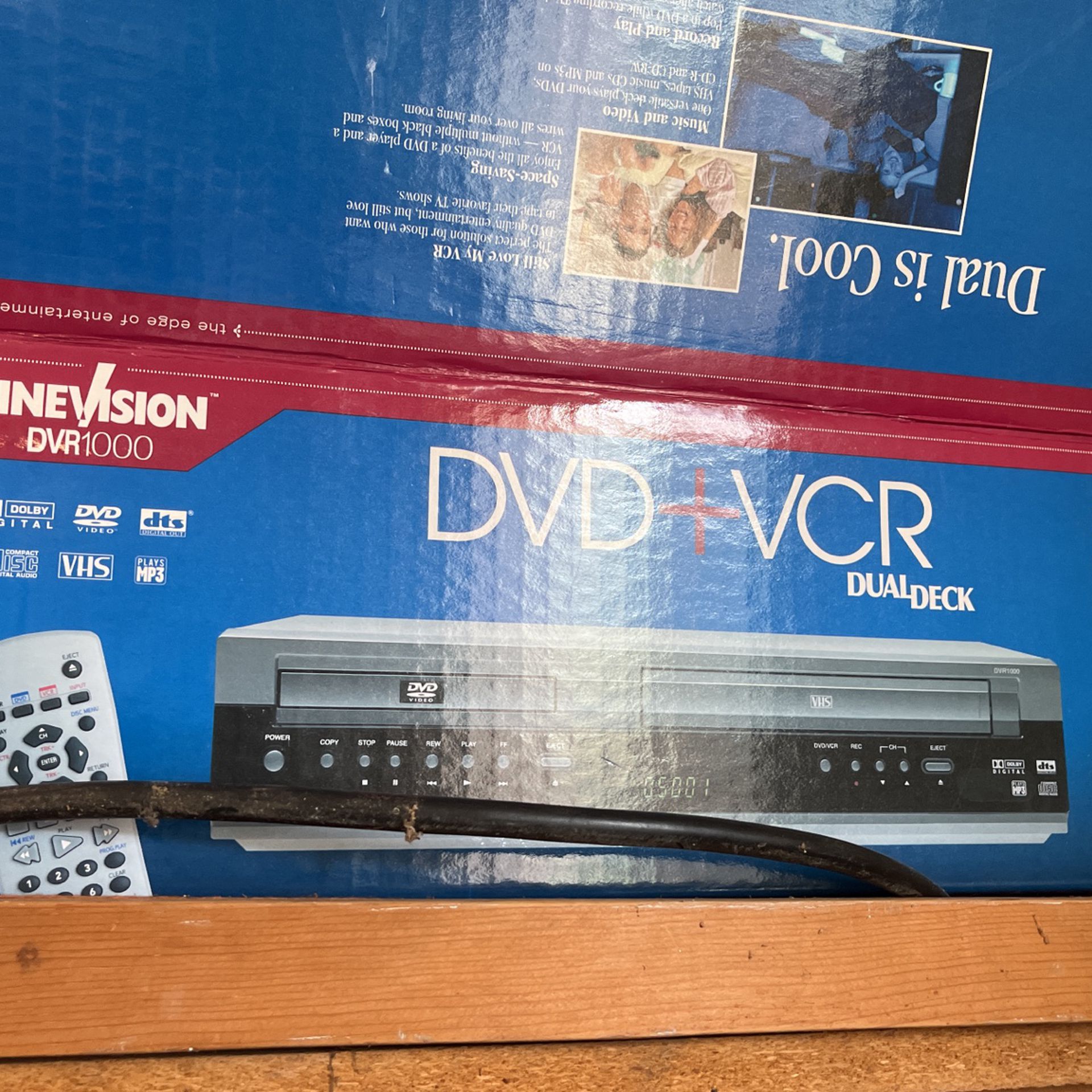 DVD And VCR Dual Deck 