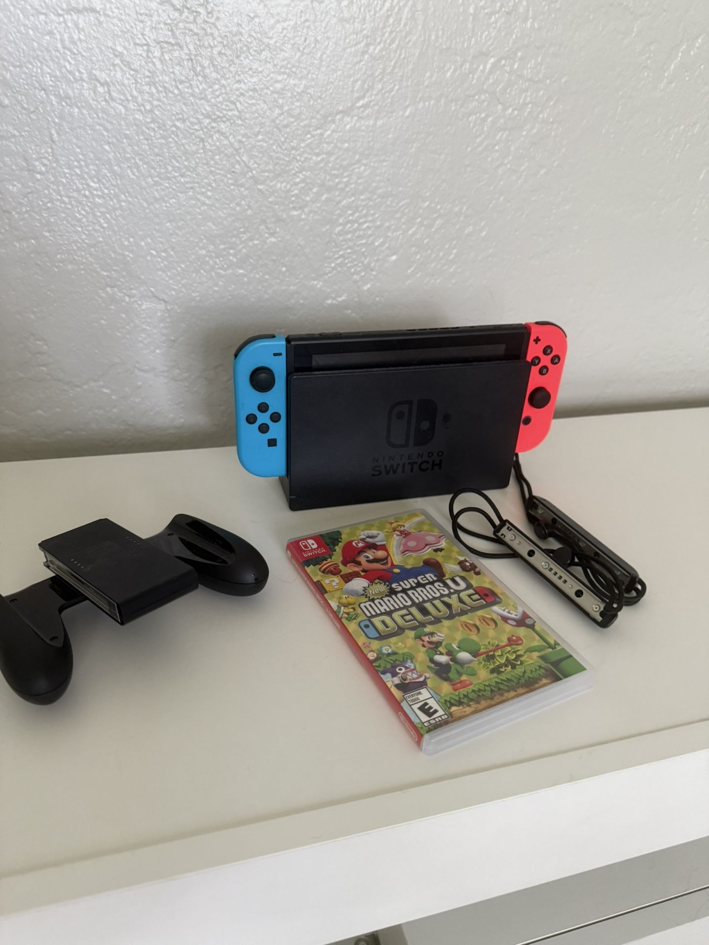 Nintendo Switch And 4 Mario Games Included