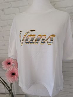 Vans cropped t-shirt size L