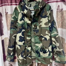 VINTAGE MILITARY US ARMY ECWCS PARKA COLD WEATHER Jacket Coat X USGI M81 Woodland ECWCS Parka (Extended Cold Weather Clothing System) "Gore-Tex" ⬇️
