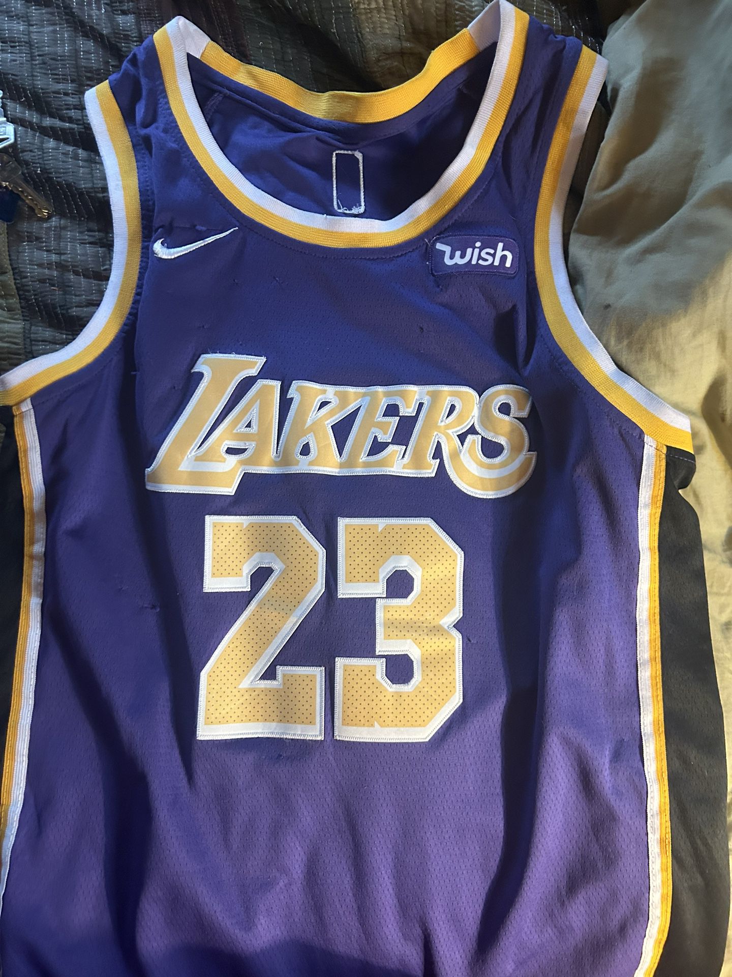 Lebron James Lakers Jersey Number 23 With A Lakers Fitted
