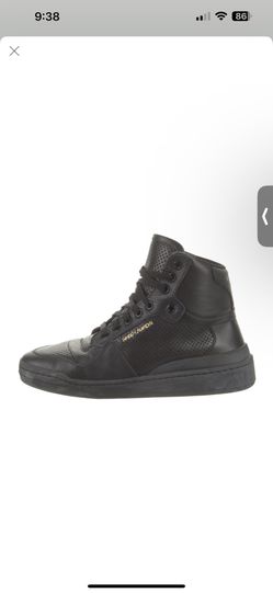 Saint Laurent SL/24 Black leather Sneakers Size 8.5