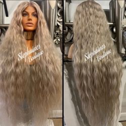 Human Hair Blended Lace Front Wig 