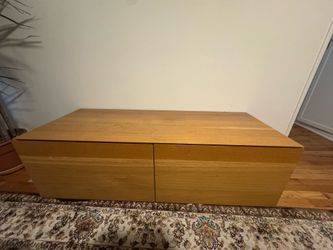 Real Oak Media Cabinet / Low Storage Credenza