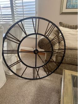 XL Metal Clock