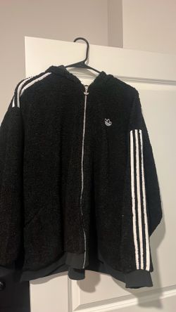 Black jacket Adidas hoodie