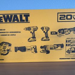 Dewalt six piece combo lithium 20 Volt Max 