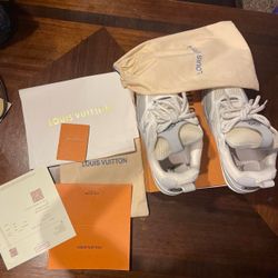 Louis Vuitton white lv skates