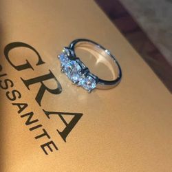 2ct Moissanite Ring – D Color VVs1(certified)