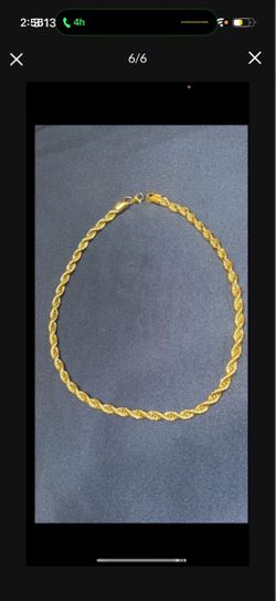 $50 RopeChain18kGoldPlated