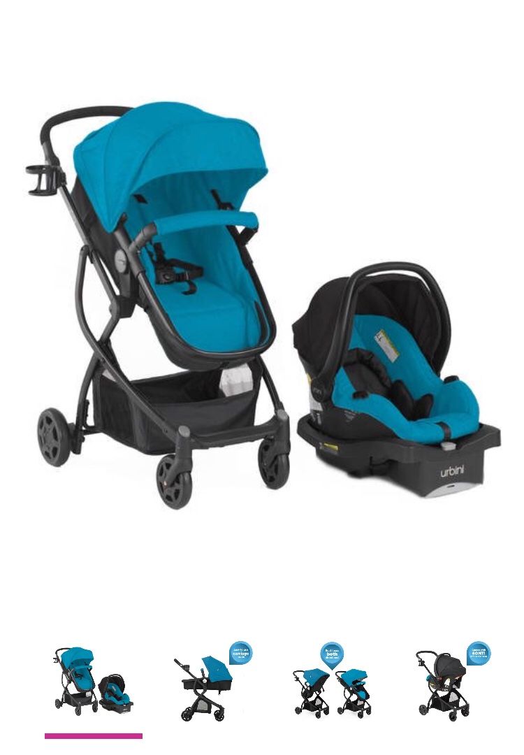 Urbini Omni 3 in 1 Travel System, Blue