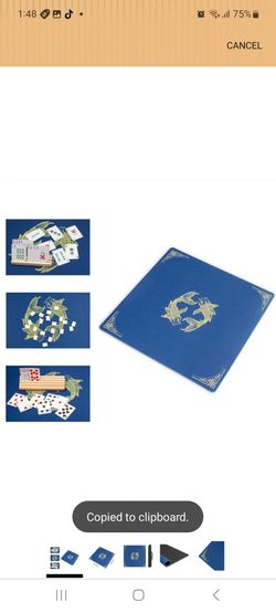 Black long Di fang Mahjong Mat 31.52 inches x 31.52 inches (80CMx80CM)
American Mahjong, Anti slip, Noise Reduction, Desktop Game Mat, Poker game mat