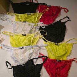 16 Medium iKingsky Men's High Leg Opening Underwear