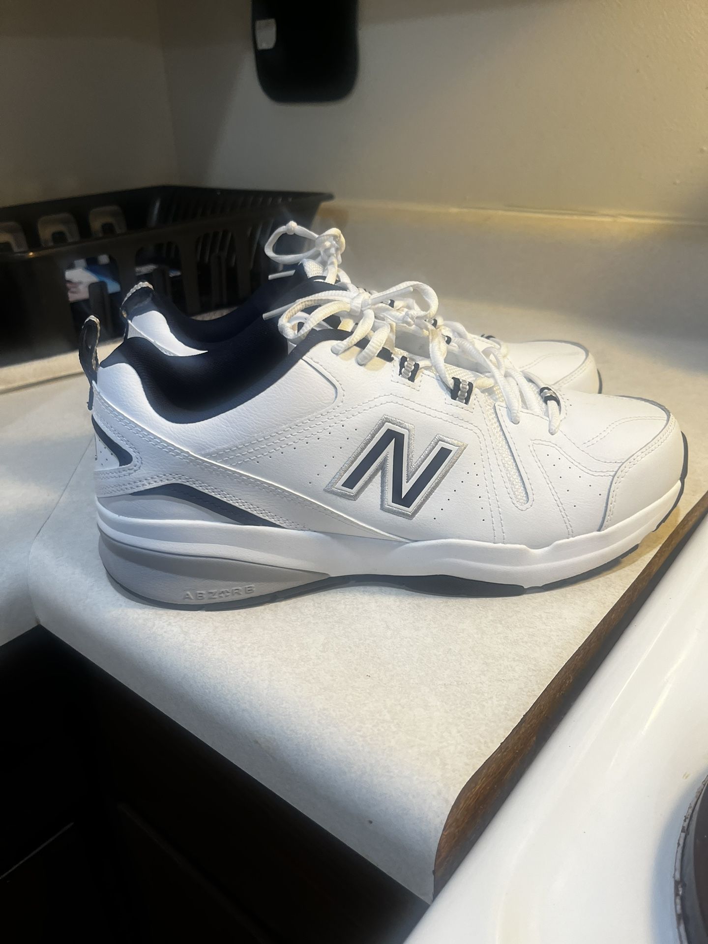 New Balance 608 White And Navy Size 12