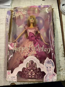 2002 Happy Birthday Barbie Doll w/ Pretty Tiara Included (Mattel #56793)