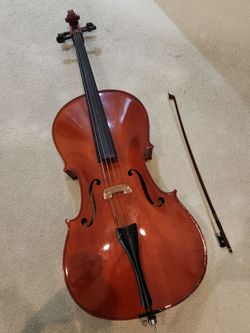 Cello full Size 4/4 with bow and soft case