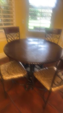 Dining table with four chairs