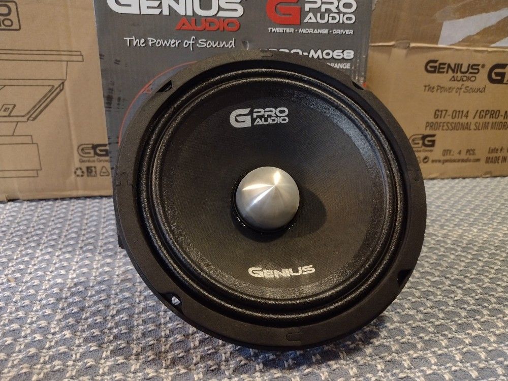 New 8" Genius Audio Neodymium Bullet Midrange Speaker $120 Each 