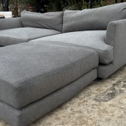 *FREE DELIVERY* West Elm Heather Gray XL Haven Sofa 